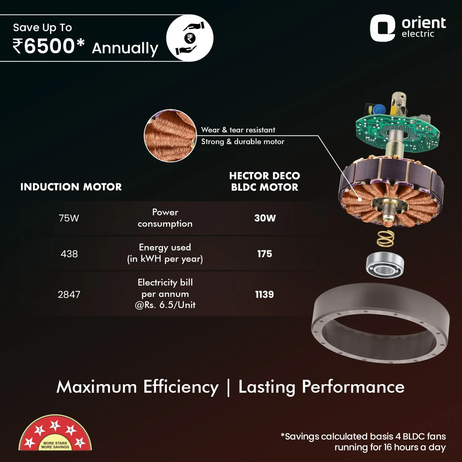 Hector Deco BLDC Ceiling Fan with Remote - Image 21