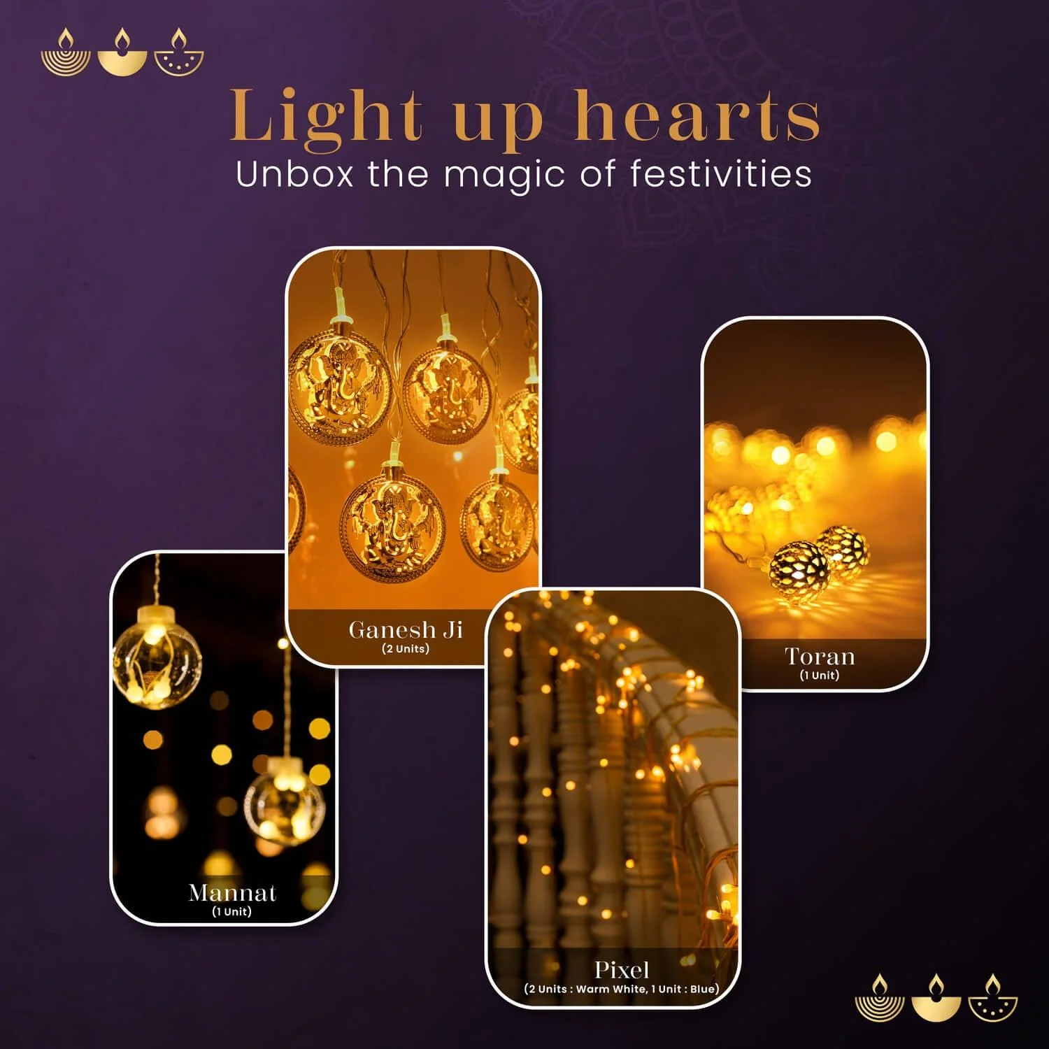AABHA Diwali Lights Gift Pack of 7 - Image 3