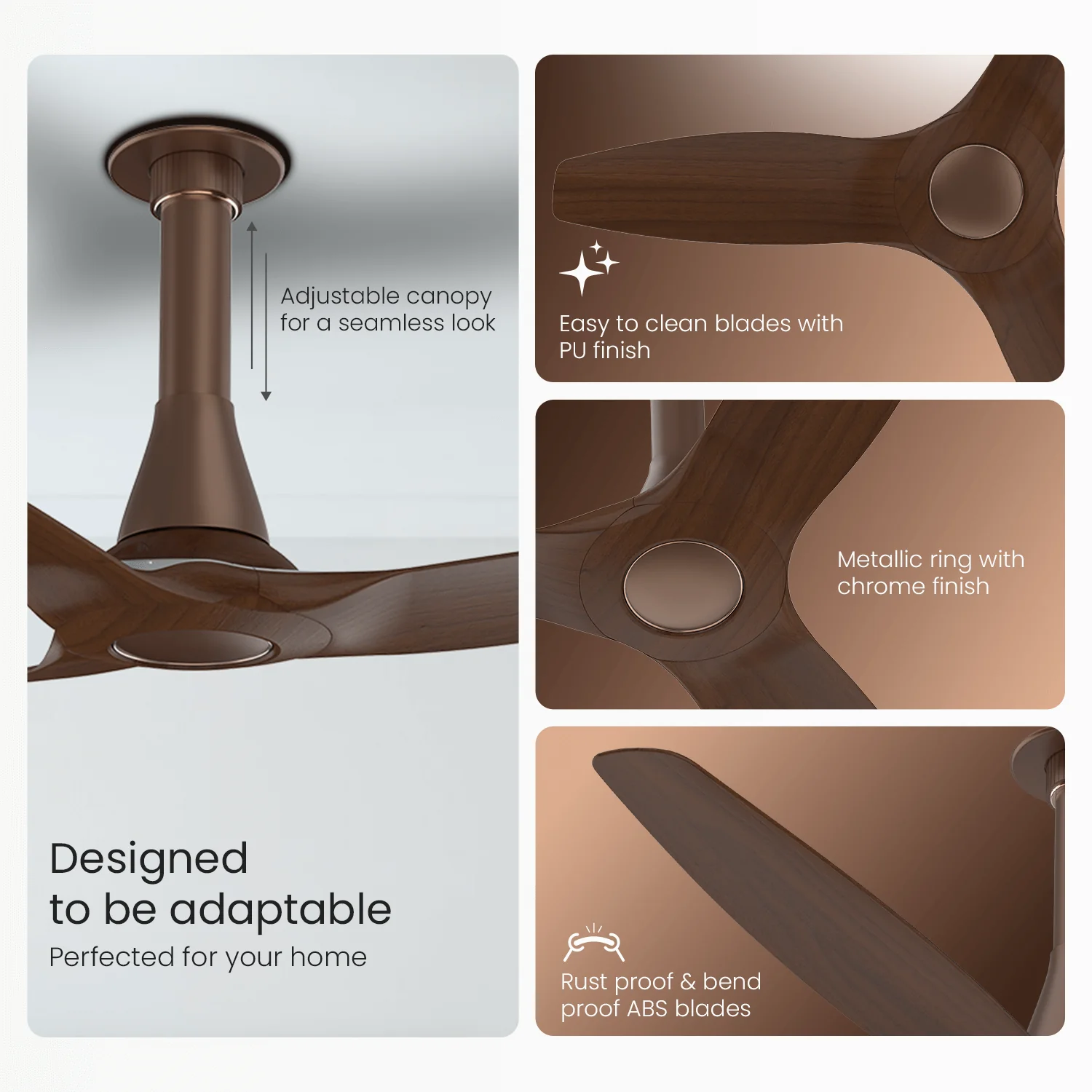 Aeroquiet Neu BLDC Pro Ceiling Fan | Whisper Quiet | Remote Controlled - Image 14