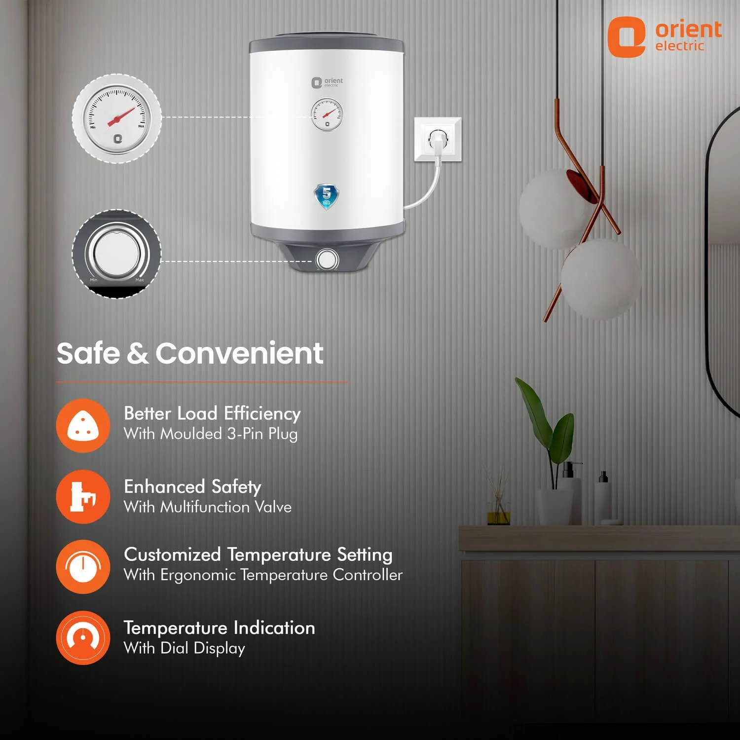 Aquanaut Water Heater (Geyser) | 5-Star Rated | Free Installation | Temperature Indicator | High-Rise Compatible - Image 14