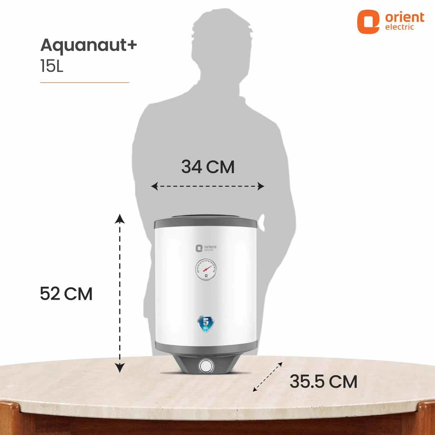 Aquanaut Water Heater (Geyser) | 5-Star Rated | Free Installation | Temperature Indicator | High-Rise Compatible - Image 16