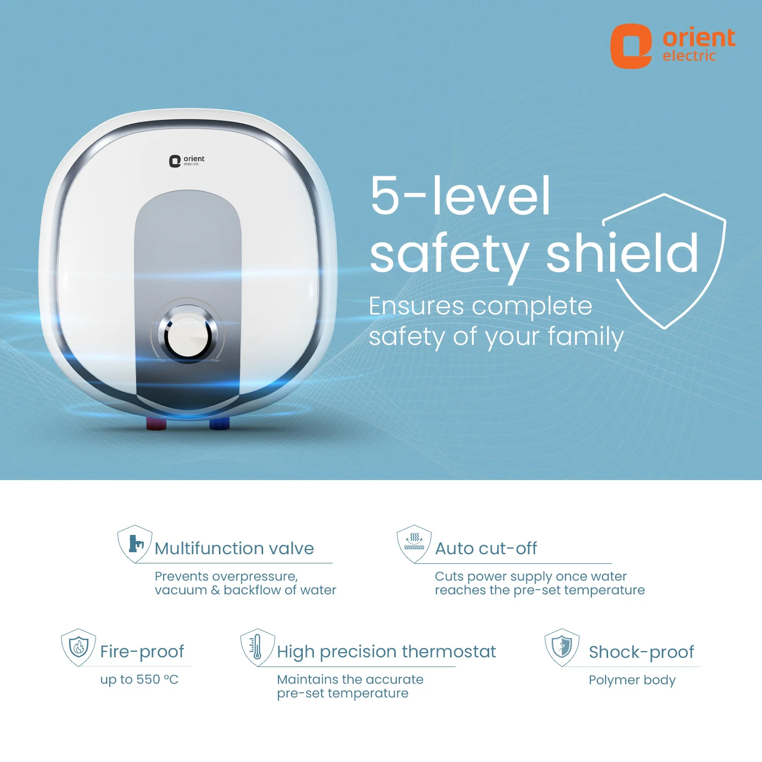 Aquator 5-Star Water Heater (Geyser) | Suitable for High-rise Buildings | 7 Year Tank Warranty | Free Installation and Connecting Pipes - Image 4