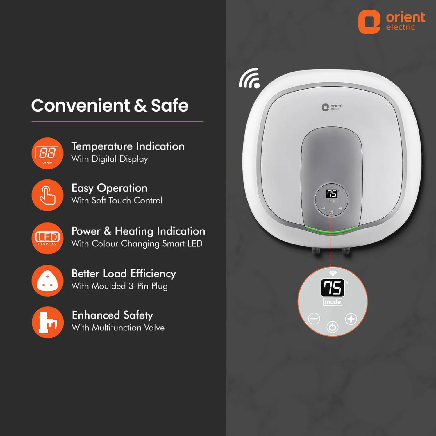 Aquator IoT 5 Star Water heater (Geyser), Suitable for High-rise Buildings | 7 year Tank Warranty | Free Installation and Connecting Pipes | Geyser with Temperature Control - Image 4