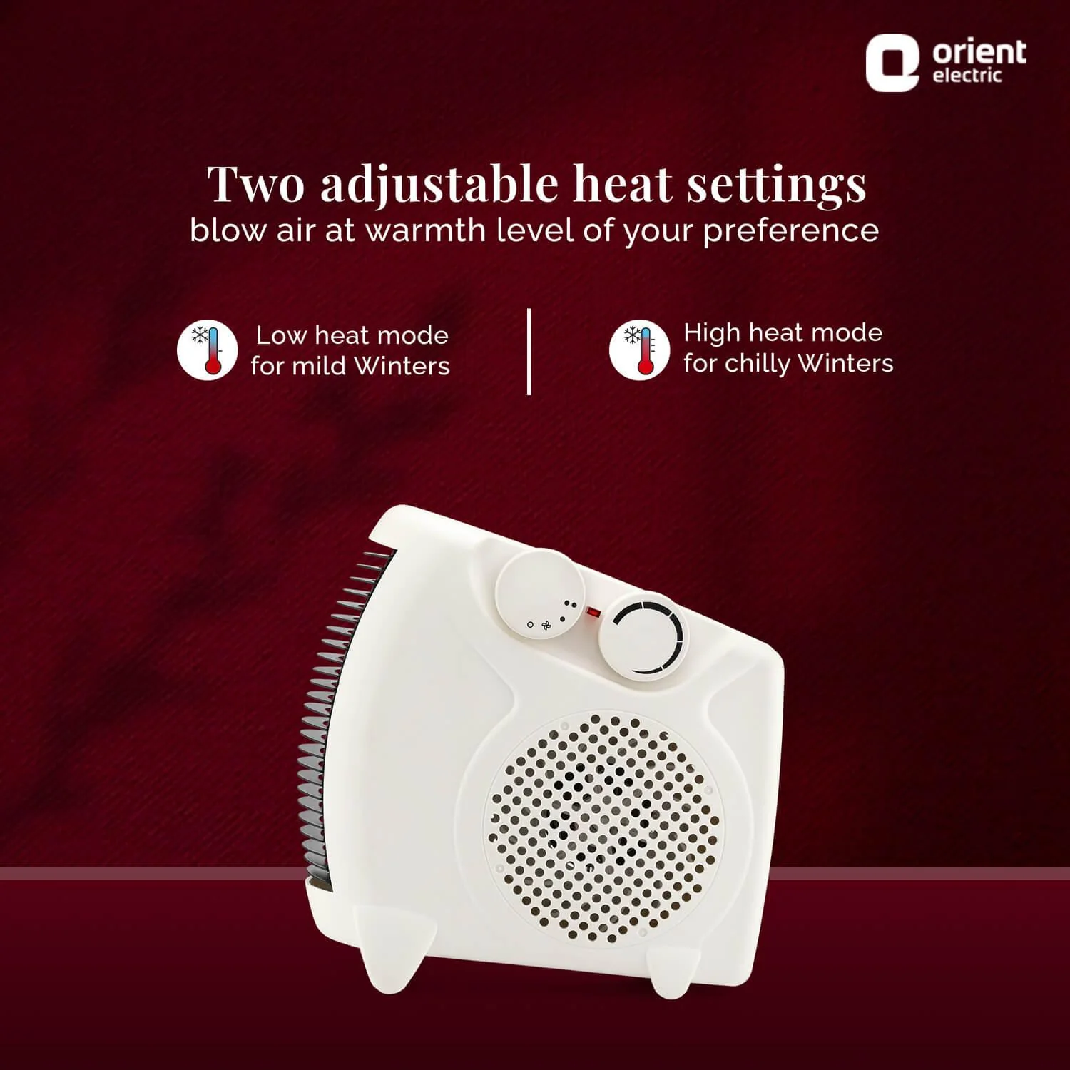 Areva Blower Room Heater with Adjustable Wattage (1000W-2000W) - Image 5