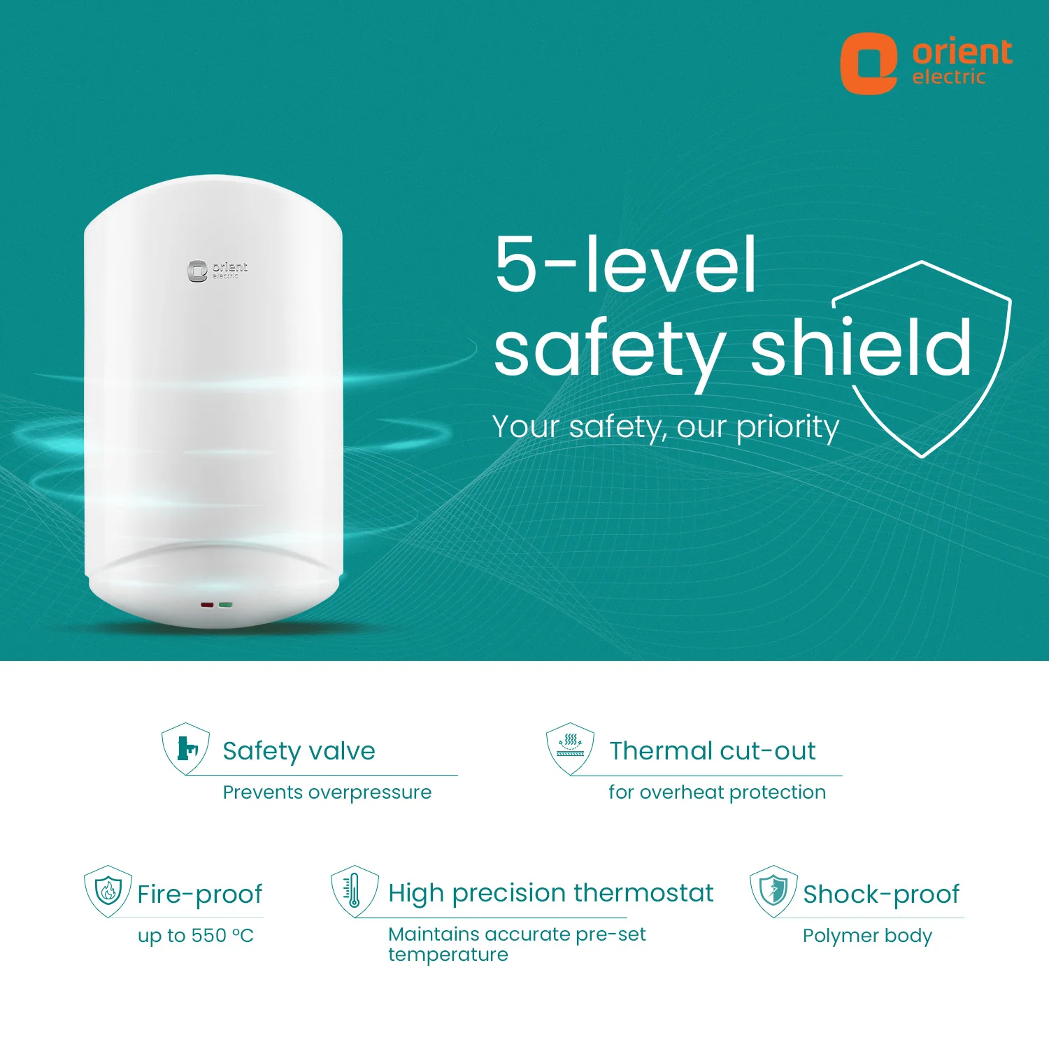 Aura Instant Pro 3L Instant Water Heater (Geyser) - Image 3