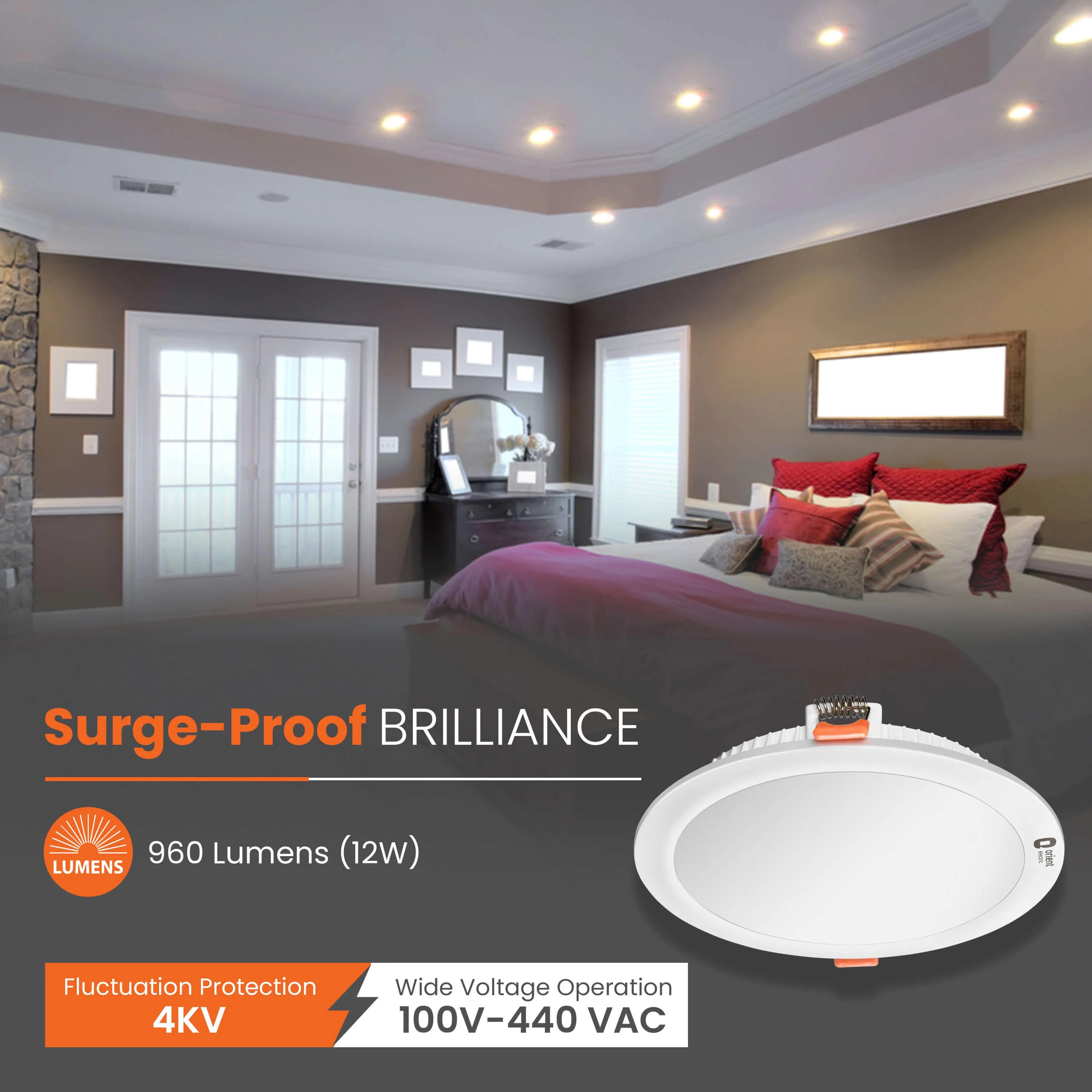 Backlite Trim Recess Panel LED Ceiling Light (Round) - Image 3