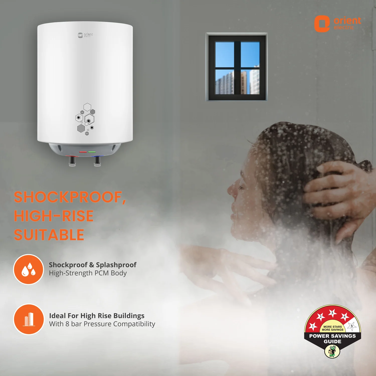 Ecoswift Pro Water Heater (Geyser) | Rust Proof Water Heater for Home Bathroom | 5 Years Warranty - Image 3