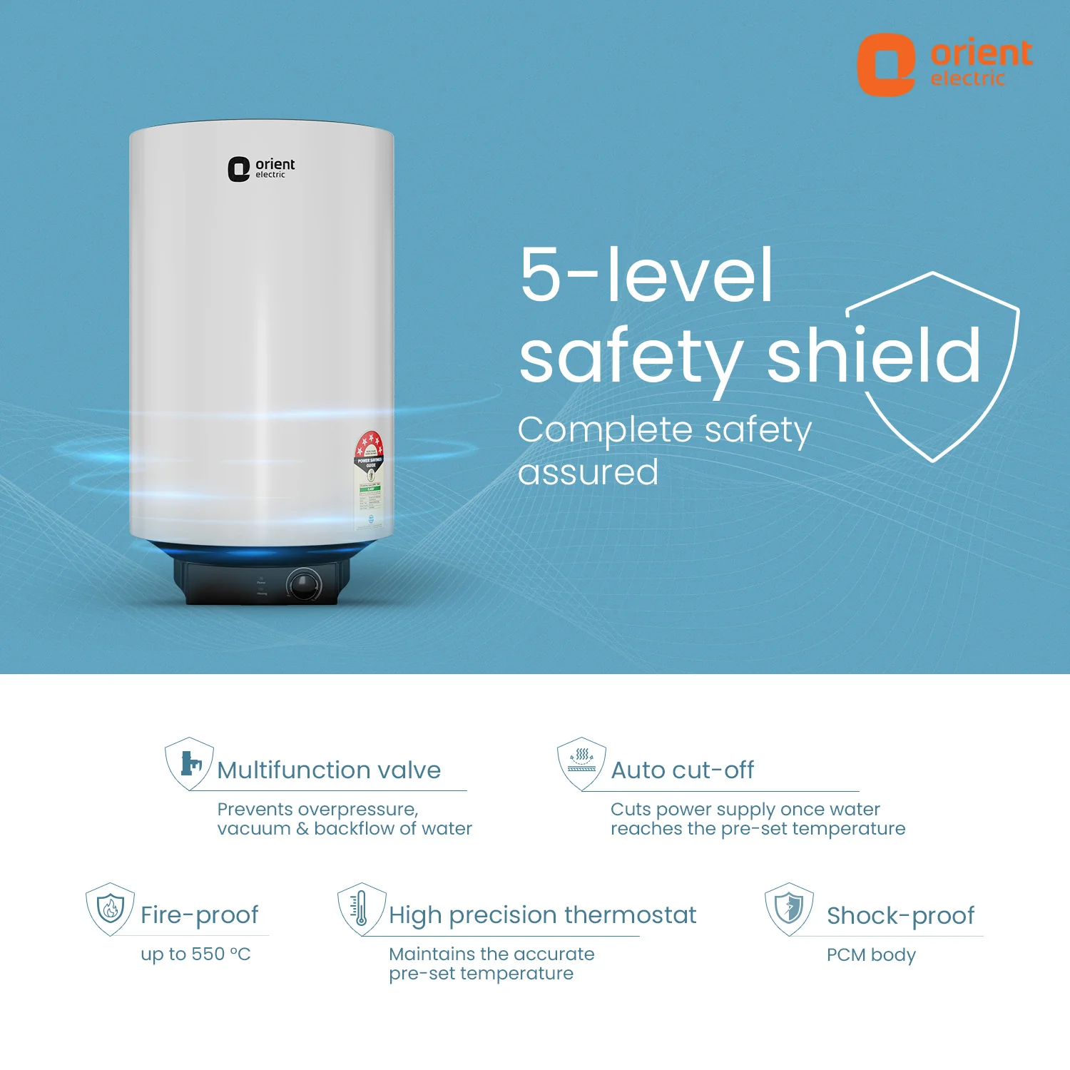 Enamour Classic Pro 5 Star Rated Polymer Storage Water Heater (Geyser) | Vertical Geyser - Image 19