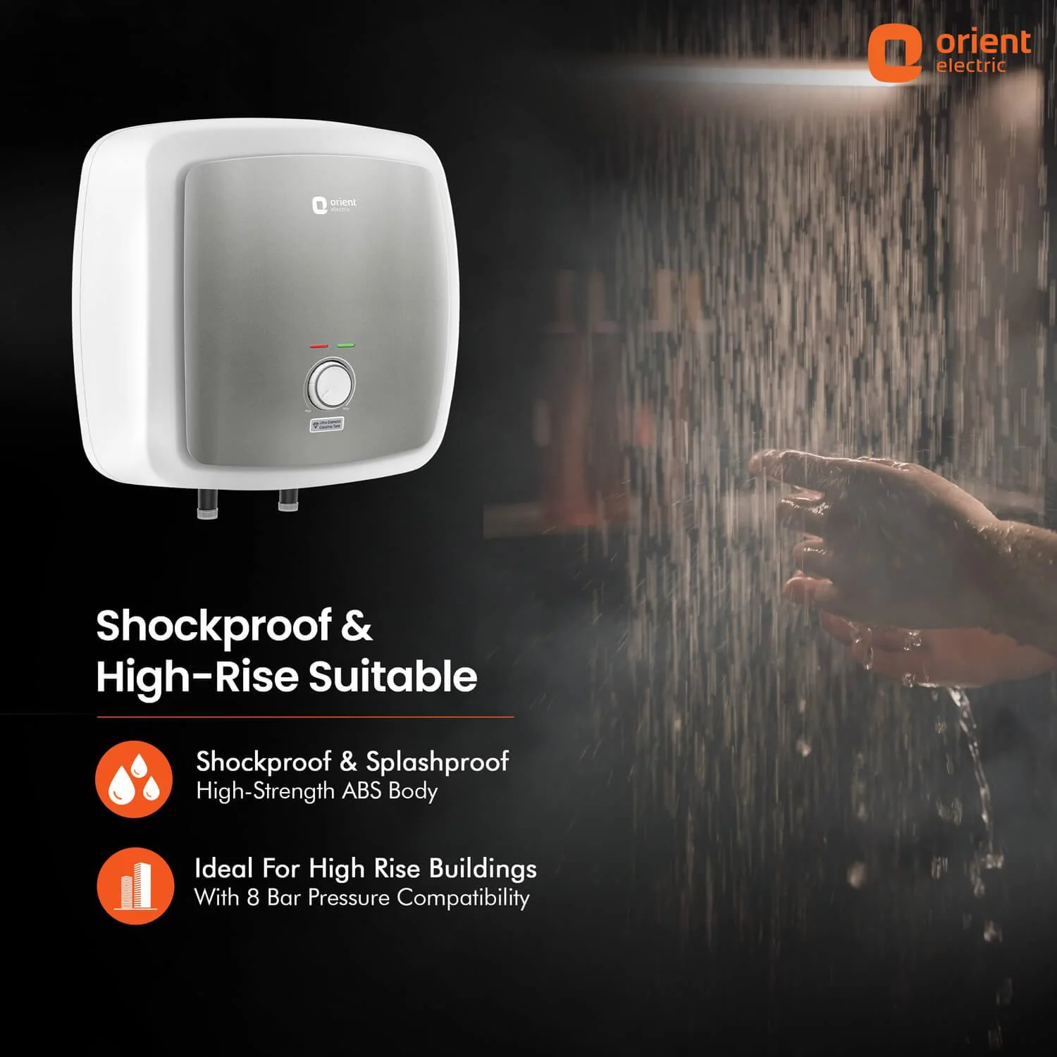 Enamour Prime 5 Star Rated Glassline Tank Storage Water Heater (Geyser) - Image 13