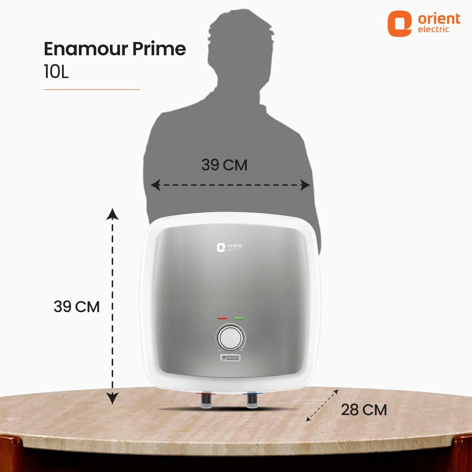 Enamour Prime 5 Star Rated Glassline Tank Storage Water Heater (Geyser) - Image 8