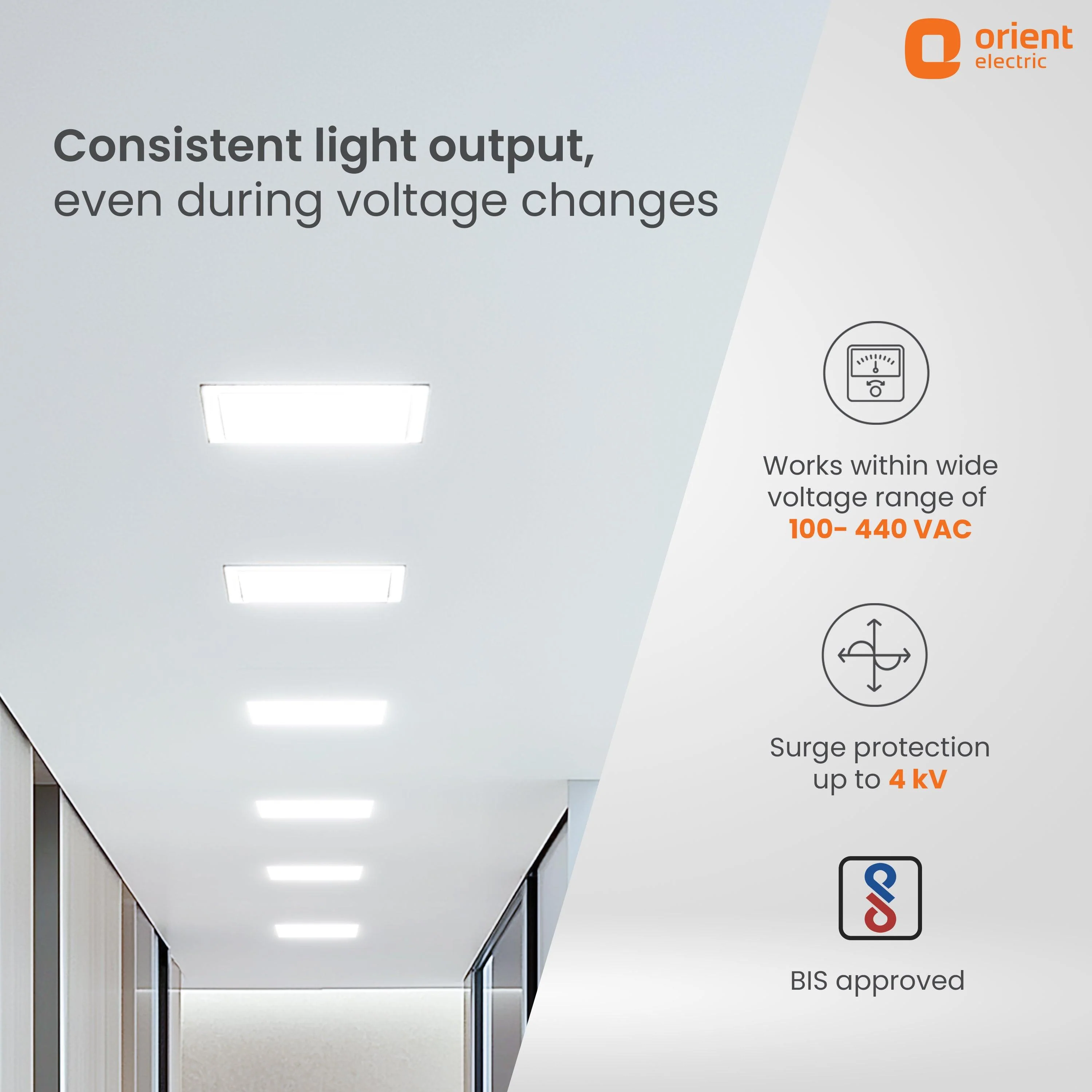 Eternal Backlit LED Recess Panel Square Light - Image 4