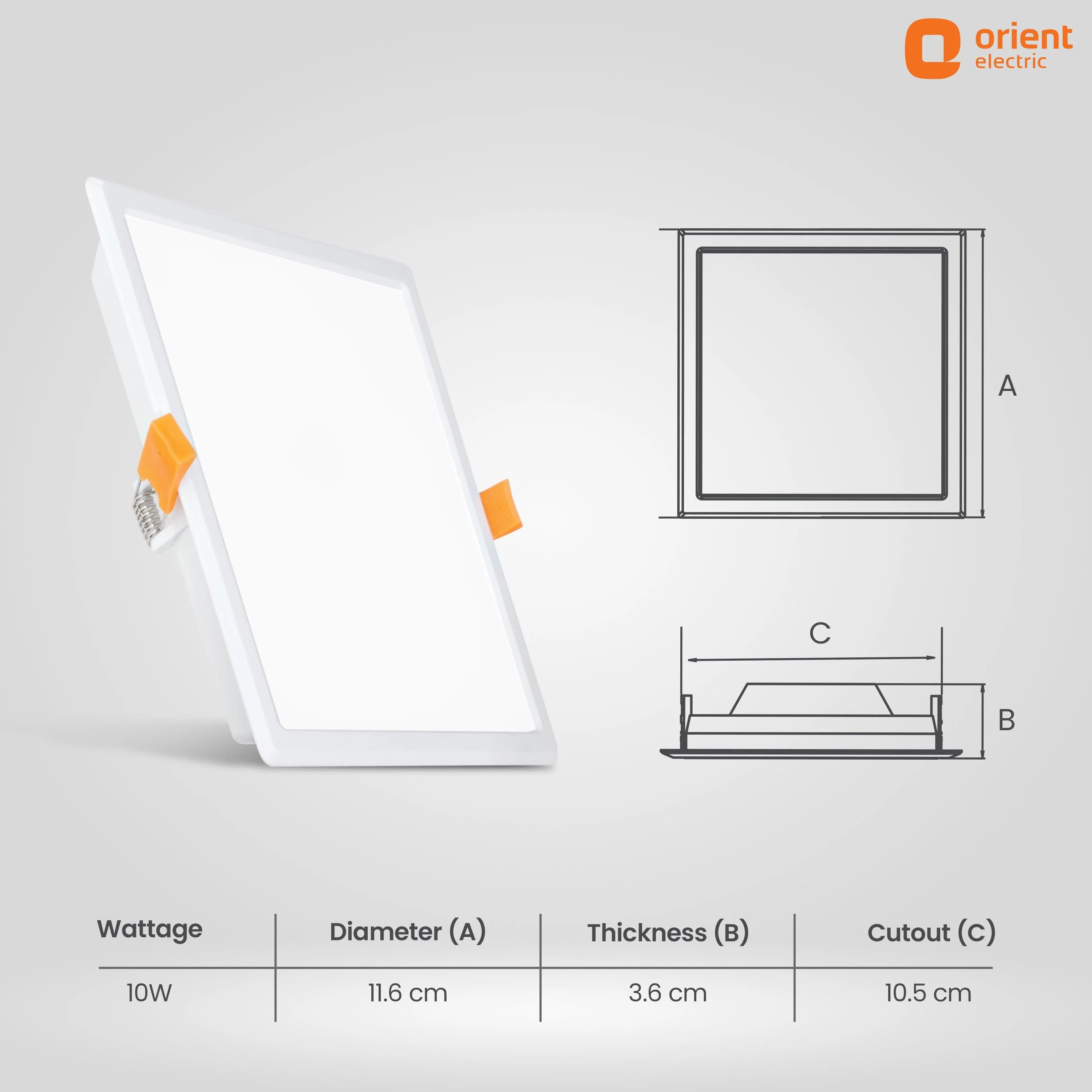 Eternal Backlit LED Recess Panel Square Light - Image 7