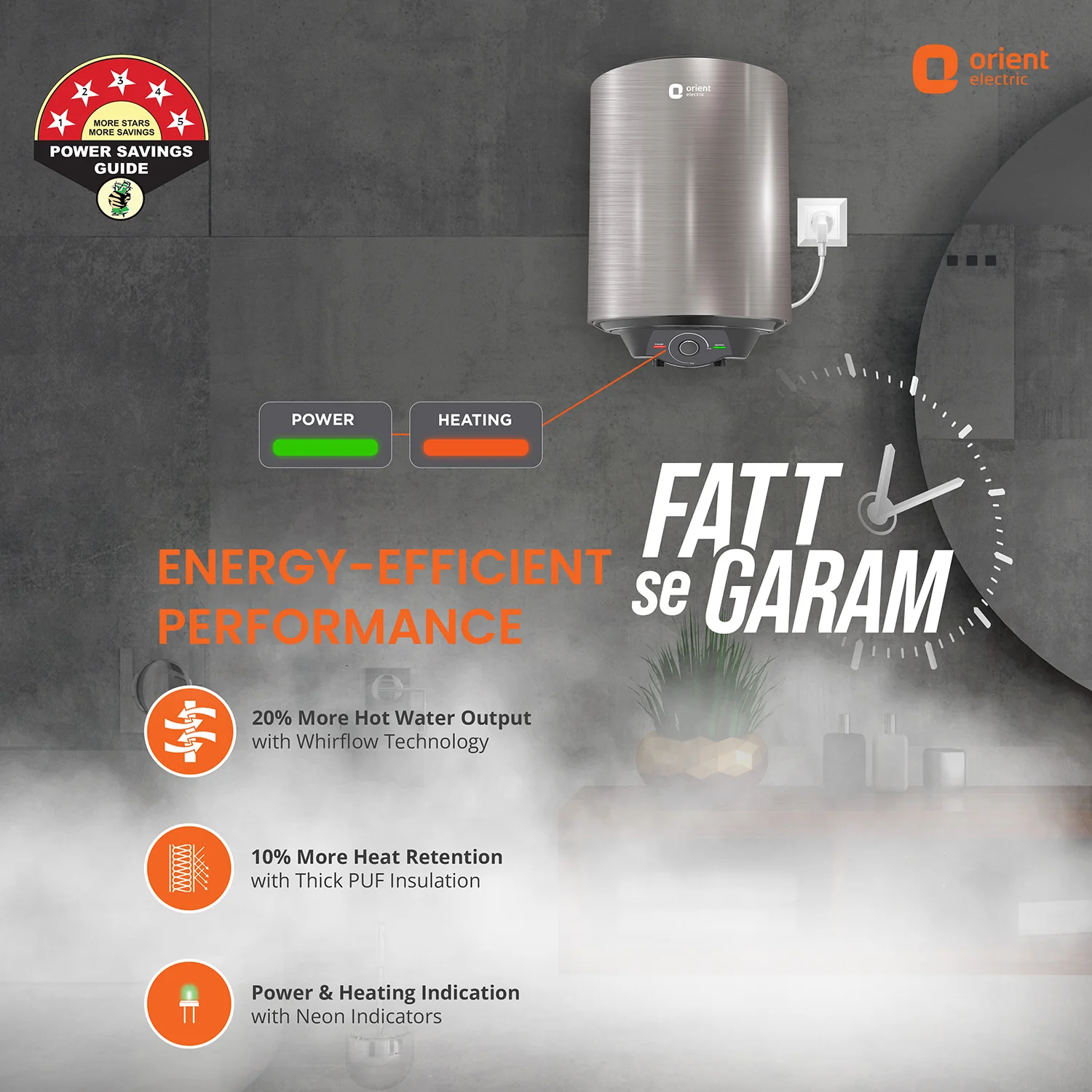 Evapro PC 5-Star Water Heater (Geyser) | Glassline Coated Tank | Suitable for High-rise Buildings | Free Installation - Image 8