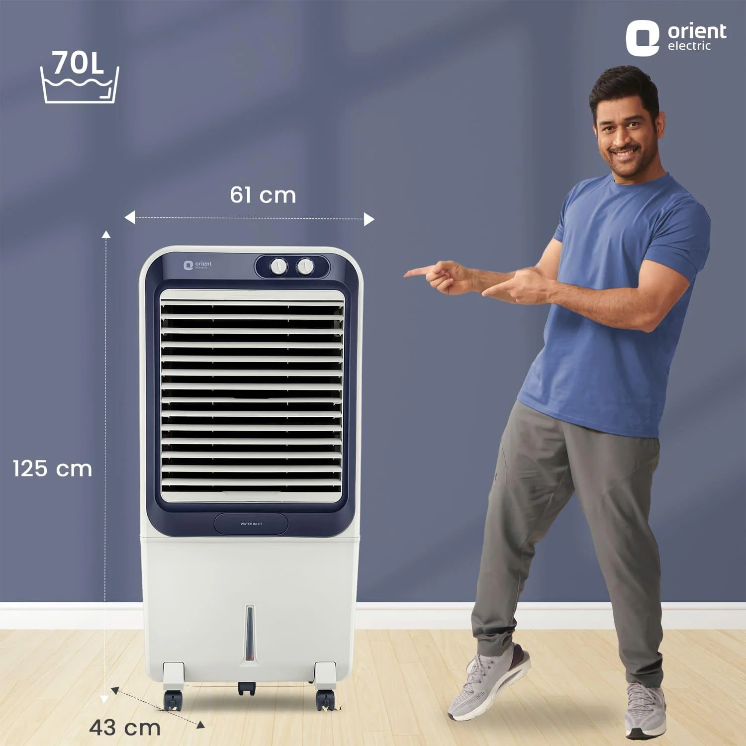 Knight Desert Air Cooler with Honeycomb pads, Ice Chamber & Dust Filter - Image 10