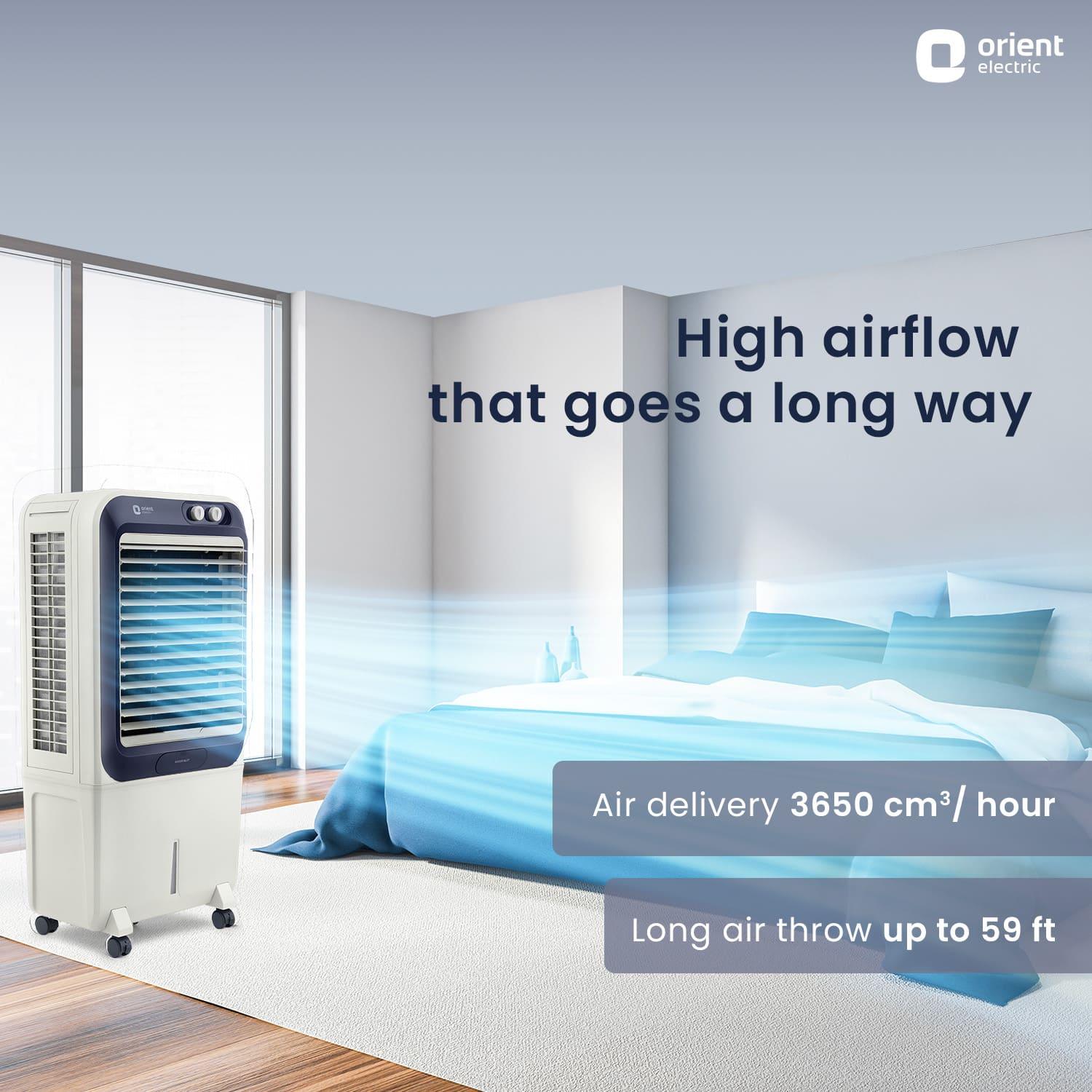 Knight Desert Air Cooler with Honeycomb pads, Ice Chamber & Dust Filter - Image 3