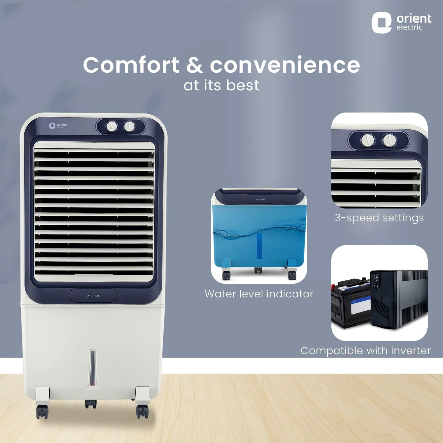 Knight Desert Air Cooler with Honeycomb pads, Ice Chamber & Dust Filter - Image 7