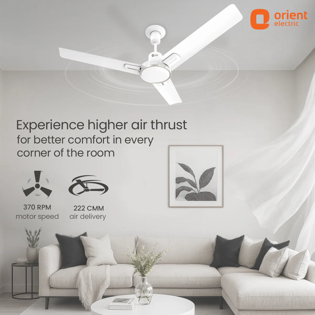 Luna High Speed Decorative Ceiling Fan | 2 Year Warranty - Image 11