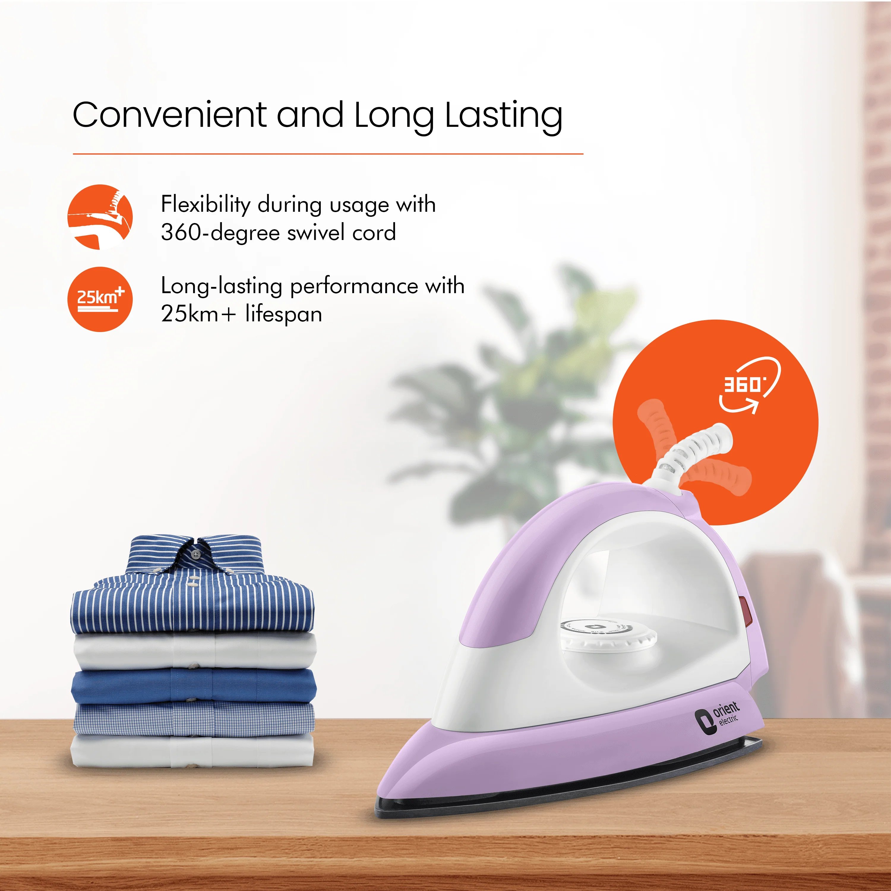 Panache Plus Non-Stick Weillburger-Coated Soleplate Dry Iron - Image 4