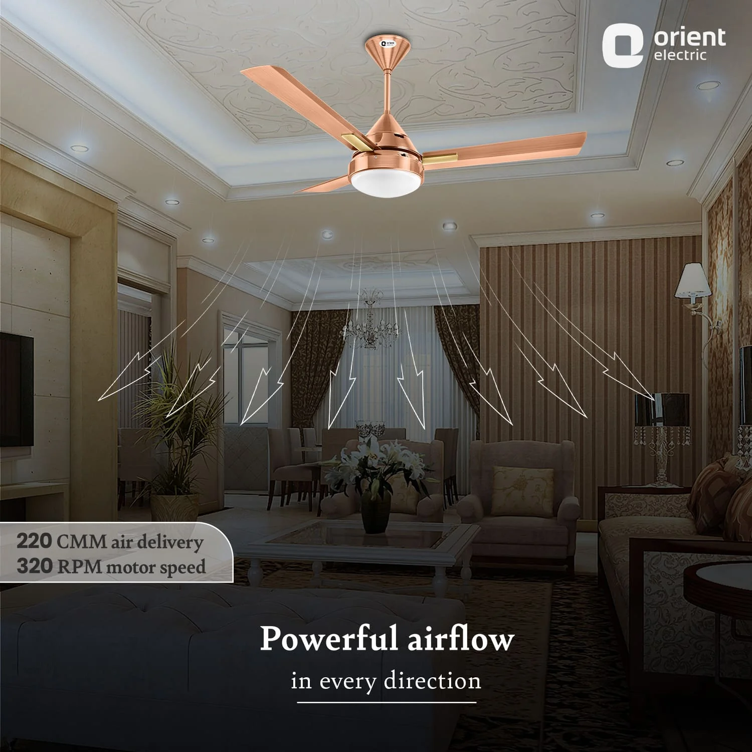 Spectra with Remote & Underlight Ceiling Fan - Image 11