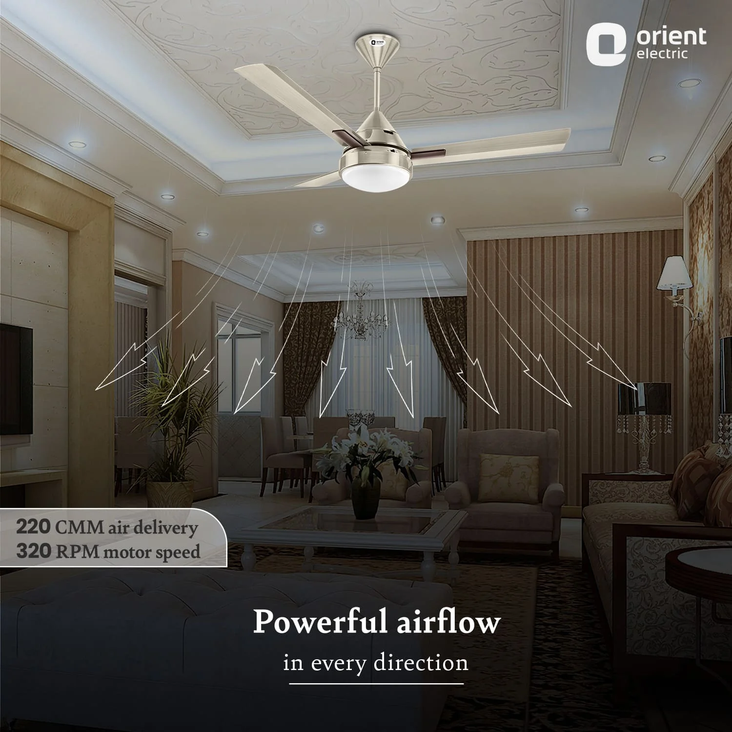 Spectra with Remote & Underlight Ceiling Fan - Image 6