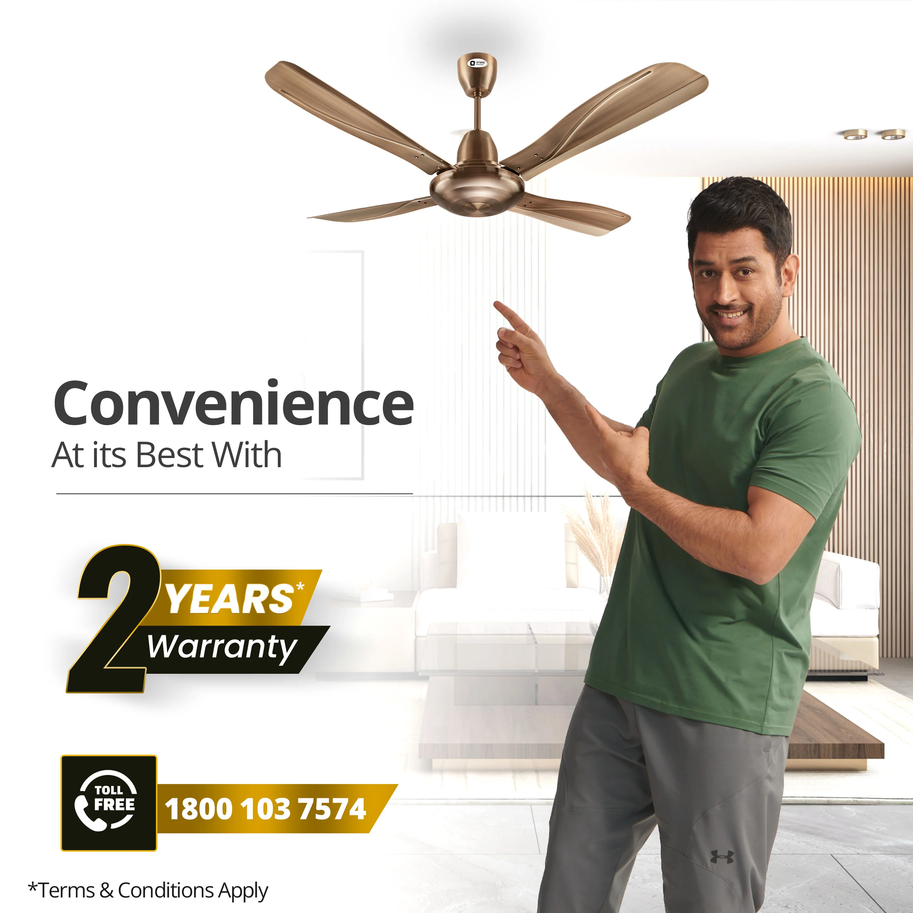 Stallion 4 Blade Ceiling Fan - Image 12