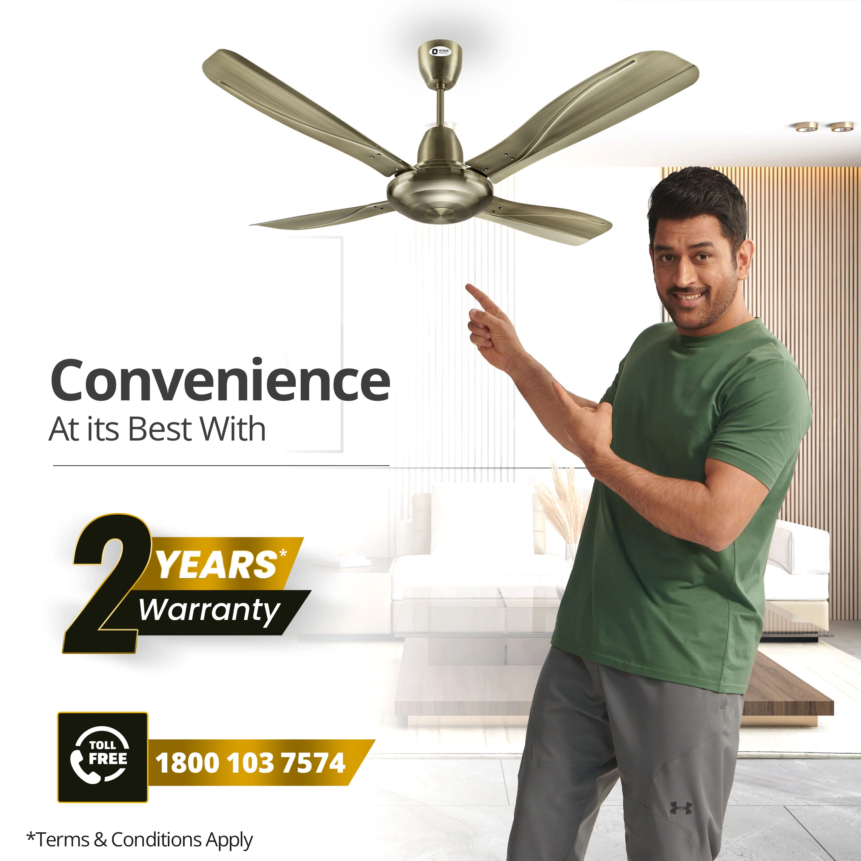Stallion 4 Blade Ceiling Fan - Image 6