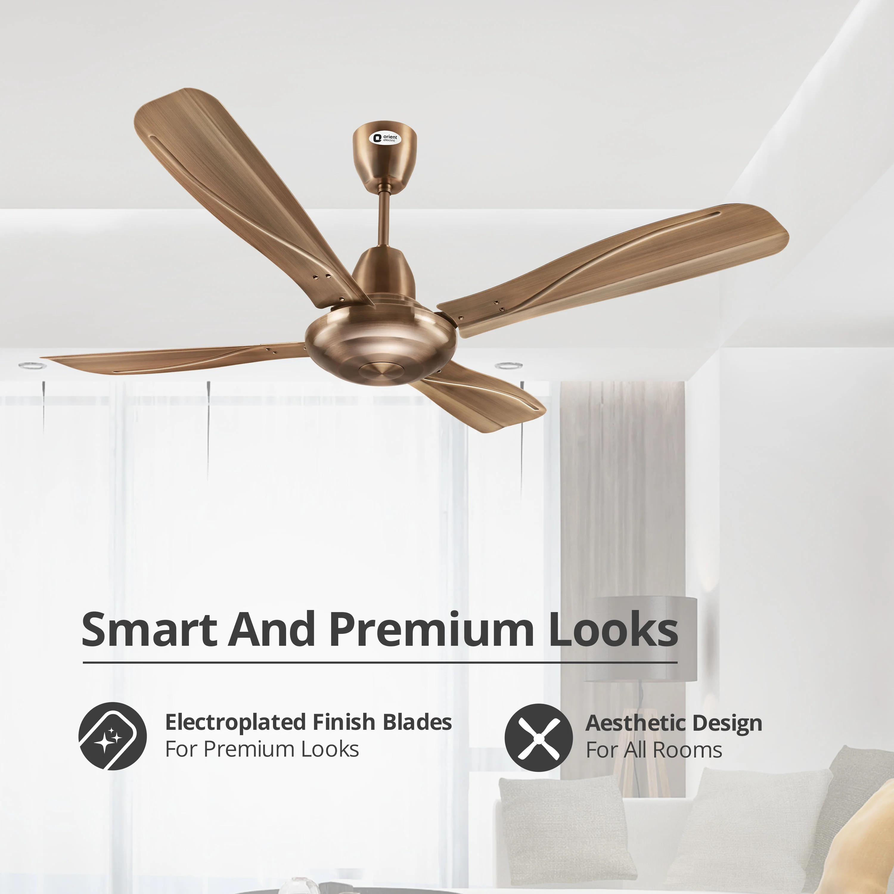Stallion 4 Blade Ceiling Fan - Image 9