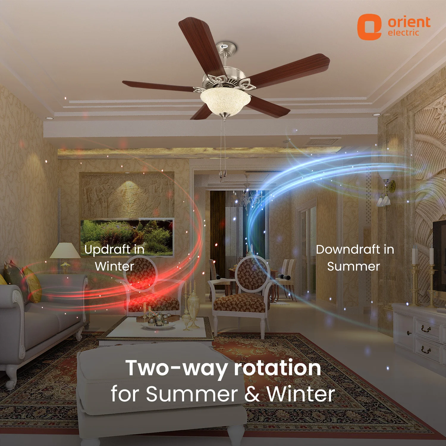 Subaris Solo Underlight Ceiling Fan - Image 6