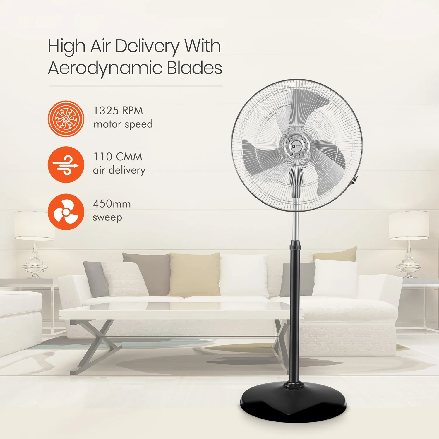 Tornado-II 450mm Pedestal Fan - Image 14
