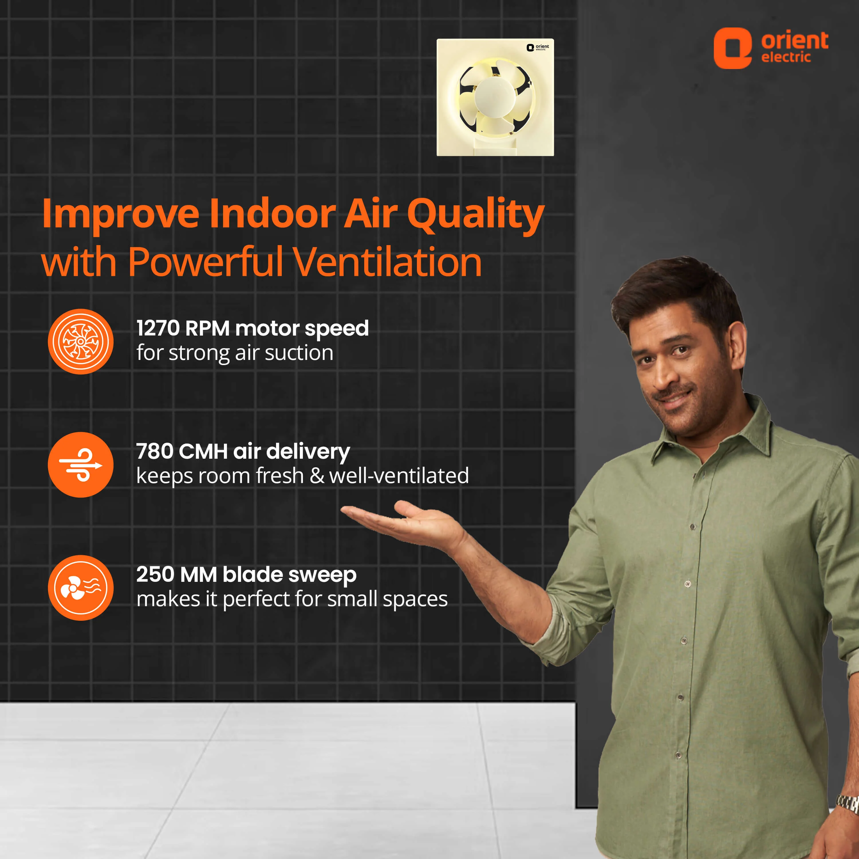 Ventilator DX 250mm (9.84 inch) Exhaust Fan for Kitchen - Image 4